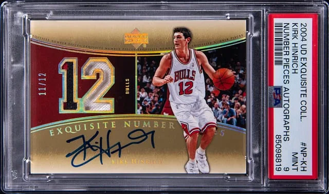 2004-05 Upper Deck Exquisite Collection Kirk Hinrich Number Pieces Autographs #NP-KH card image
