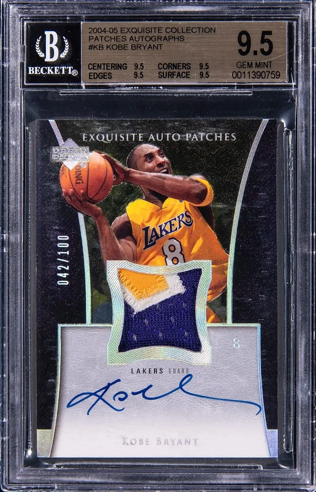2004-05 Upper Deck Exquisite Collection Kobe Bryant Patches Autographs #AP-KB card image