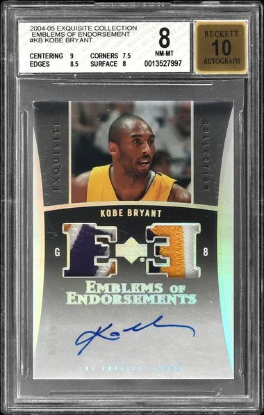 2004-05 Upper Deck Exquisite Collection Kobe Bryant Emblems Of Endorsement #EM-KB card image