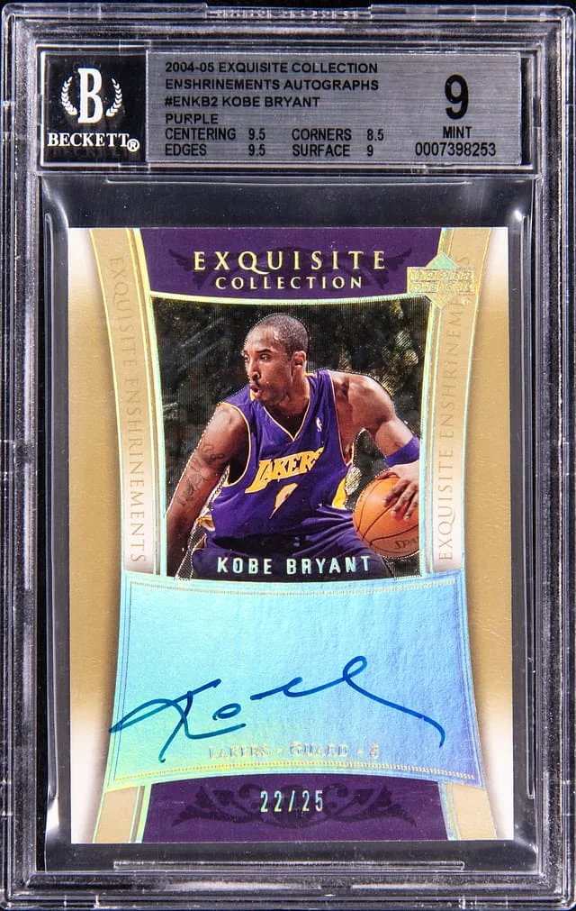 2004-05 Upper Deck Exquisite Collection Kobe Bryant Enshrinements Autographs Purple #EN-KB2 card image