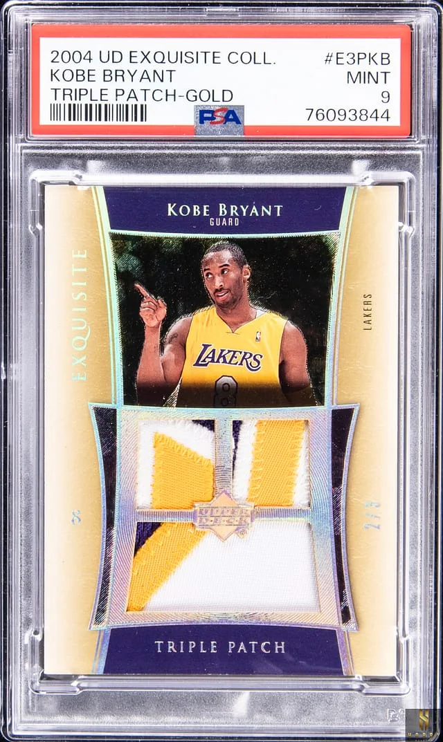 2004-05 Upper Deck Exquisite Collection Kobe Bryant Game-Used Triple Patch Gold #E3P-KB card image