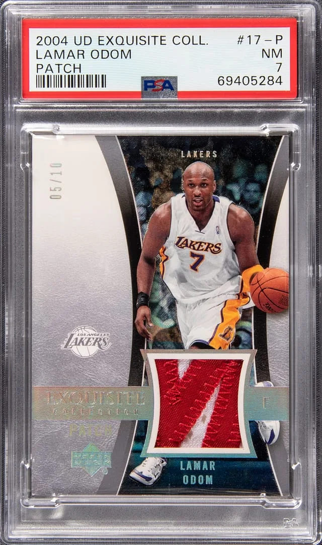 2004-05 Upper Deck Exquisite Collection Lamar Odom #17-P card image