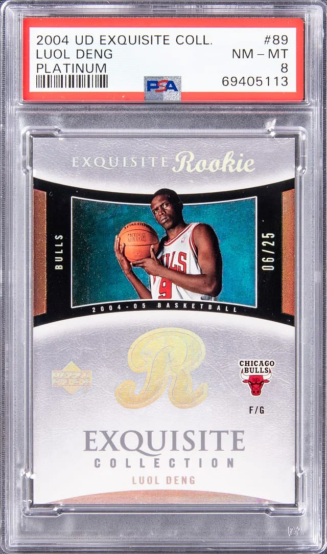 2004-05 Upper Deck Exquisite Collection Luol Deng Platinum #89 card image