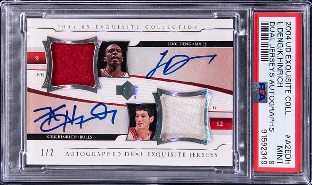2004-05 Upper Deck Exquisite Collection Luol Deng/Kirk Hinrich Dual Jerseys Autographs #A2E-DH card image