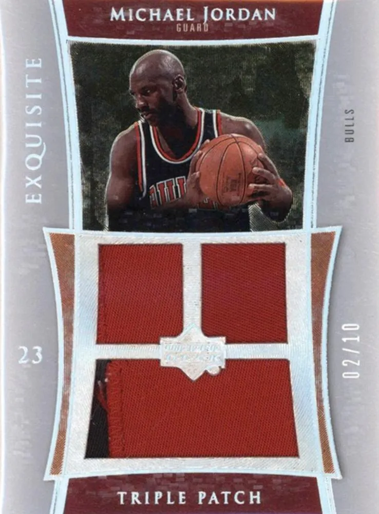 2004-05 Upper Deck Exquisite Collection Michael Jordan Patches Triple #E3P-MJ2 card image