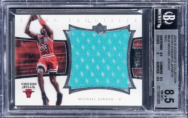 2004-05 Upper Deck Exquisite Collection Michael Jordan Extra Exquisite Jersey #EE-MJ2 card image