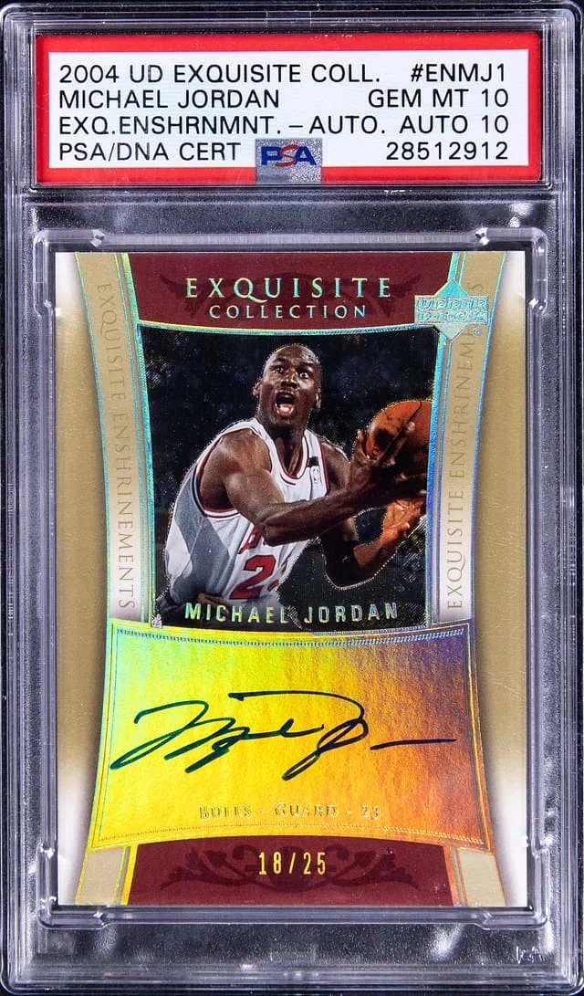 2004-05 Upper Deck Exquisite Collection Michael Jordan Exquisite Enshrinements #EN-MJ1 card image