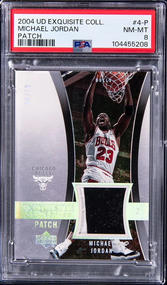 2004-05 Upper Deck Exquisite Collection Michael Jordan Game-Used Patch Parallel #4-P card image