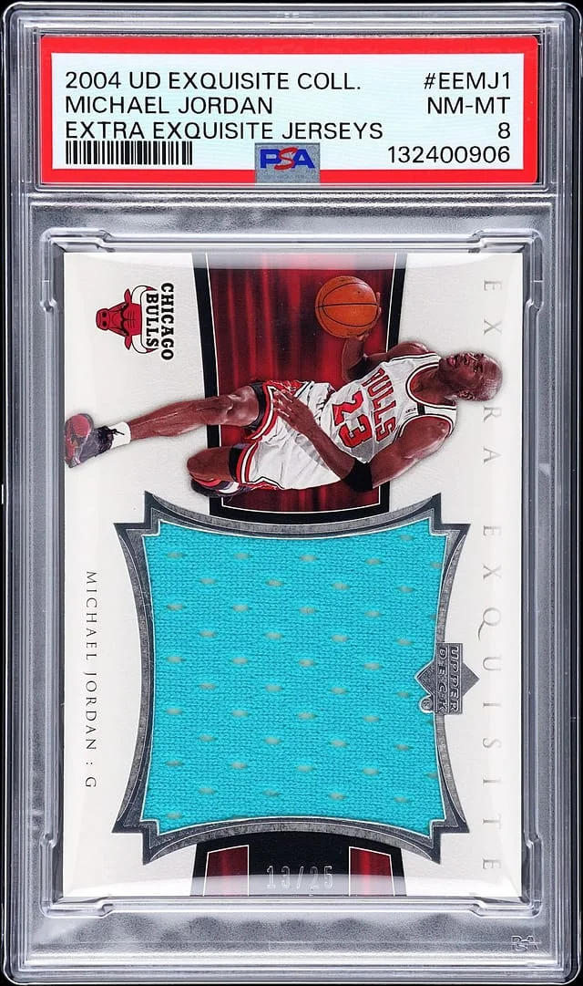 2004-05 Upper Deck Exquisite Collection Michael Jordan NBA All-Star Game-Used Extra Exquisite Jerseys #EE-MJ1 card image