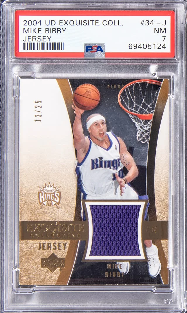 2004-05 Upper Deck Exquisite Collection Mike Bibby #34-J card image
