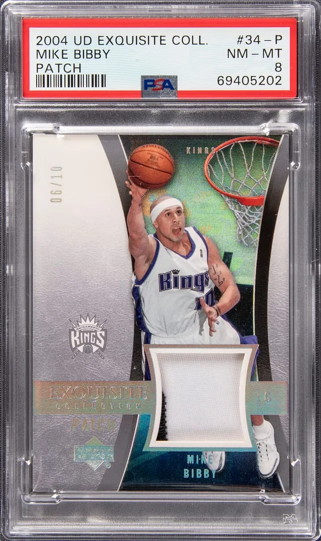 2004-05 Upper Deck Exquisite Collection Mike Bibby #34-P card image