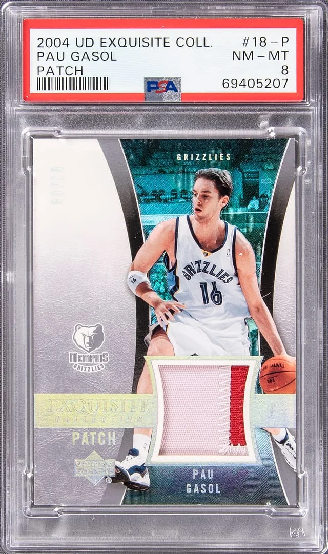 2004-05 Upper Deck Exquisite Collection Pau Gasol #18-P card image