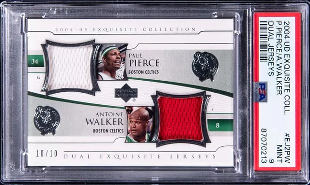2004-05 Upper Deck Exquisite Collection Paul Pierce/Antoine Walker Dual Jerseys #EJ2PW card image
