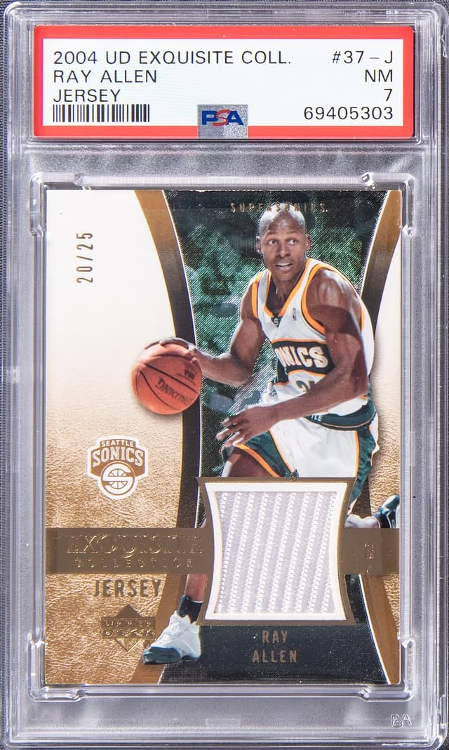 2004-05 Upper Deck Exquisite Collection Ray Allen #37-J card image