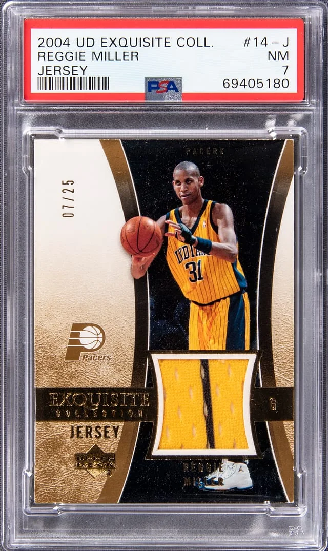 2004-05 Upper Deck Exquisite Collection Reggie Miller #14-J card image