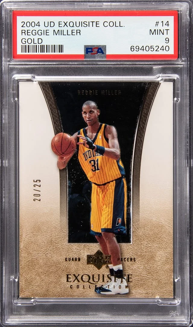2004-05 Upper Deck Exquisite Collection Reggie Miller #14 card image