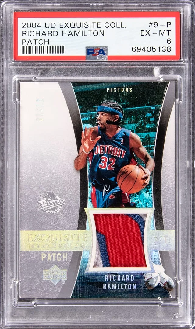 2004-05 Upper Deck Exquisite Collection Richard Hamilton #9-P card image