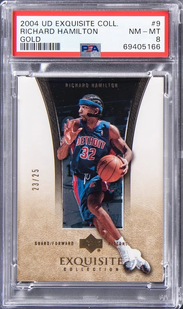 2004-05 Upper Deck Exquisite Collection Richard Hamilton Gold #9 card image