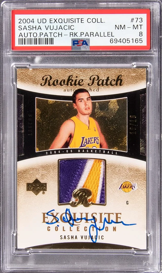 2004-05 Upper Deck Exquisite Collection Sasha Vujacic #73 card image