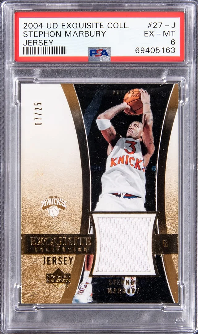 2004-05 Upper Deck Exquisite Collection Stephon Marbury #27-J card image