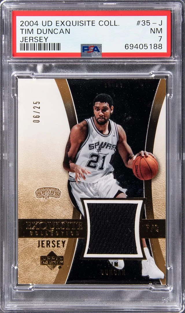 2004-05 Upper Deck Exquisite Collection Tim Duncan #35-J card image