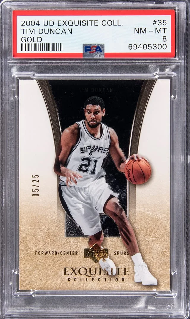 2004-05 Upper Deck Exquisite Collection Tim Duncan #35 card image