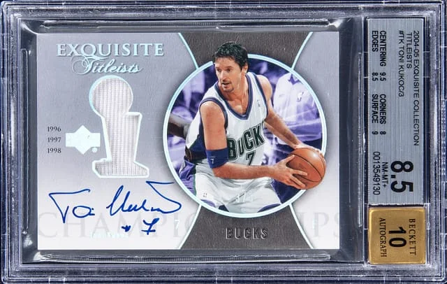 2004-05 Upper Deck Exquisite Collection Toni Kukoc Titleists #ET-TK card image