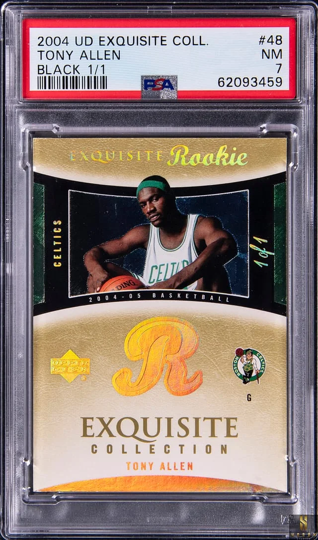 2004-05 Upper Deck Exquisite Collection Tony Allen Black #48 card image