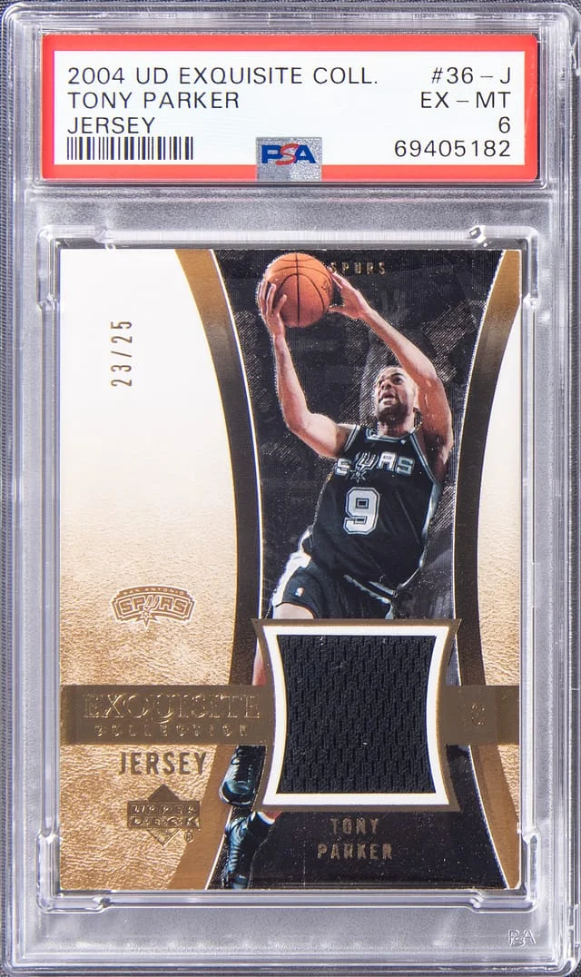 2004-05 Upper Deck Exquisite Collection Tony Parker #36-J card image