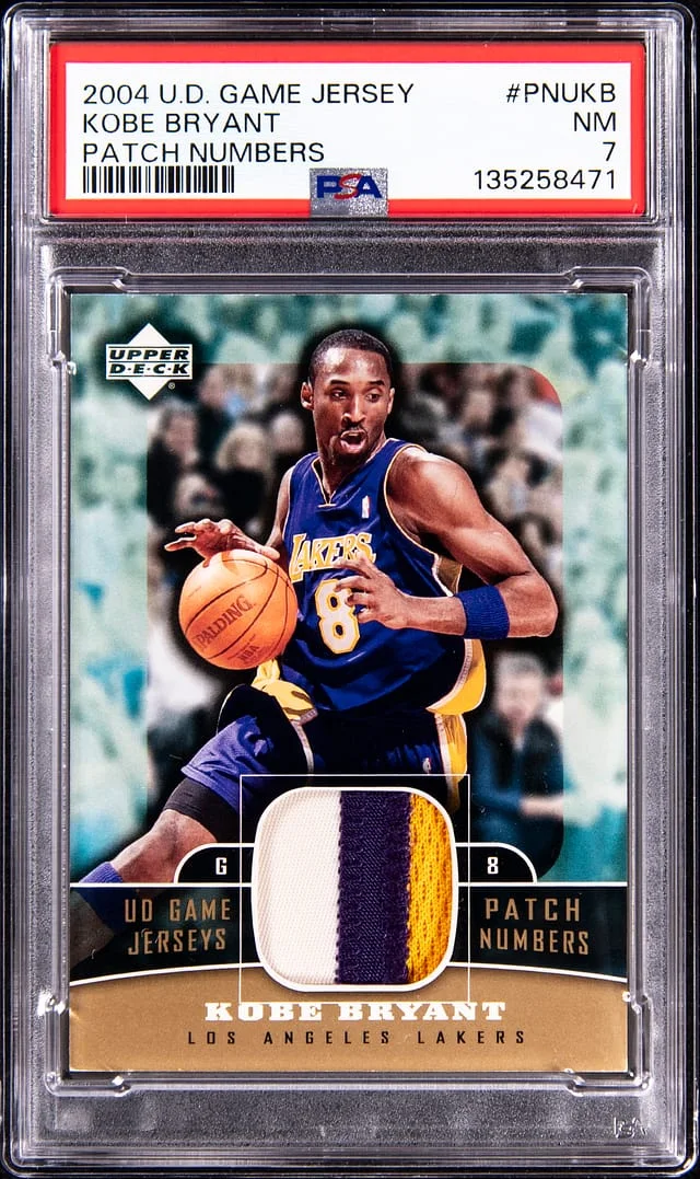 2004-05 Upper Deck Game Jersey Kobe Bryant Patch Numbers #PNU-KB card image