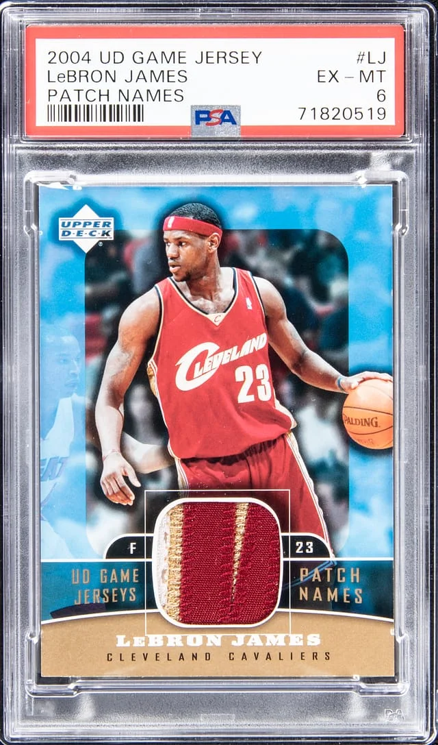 2004-05 Upper Deck Game Jersey LeBron James Patch Names #PNA-LJ card image