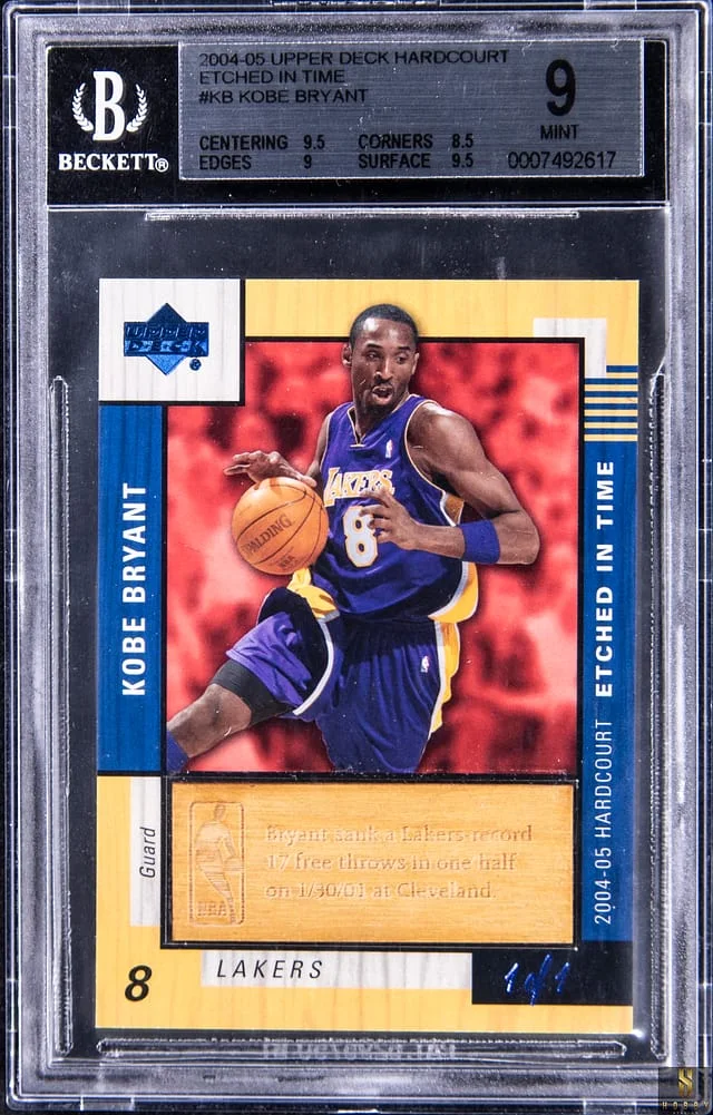 2004-05 Upper Deck Hardcourt Kobe Bryant Etched In Time #ET-KB card image