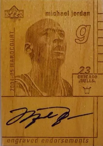 2004-05 Upper Deck Hardcourt Michael Jordan Engraved Endorsements #EE-MJ card image