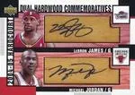 2004-05 Upper Deck Hardcourt Michael Jordan Hardwood Commemoratives Dual #HC2-JJ card image