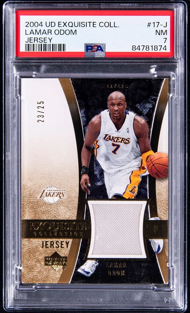 2004-05 Upper Deck Lamar Odom Exquiste Collection Jersey #17-J card image