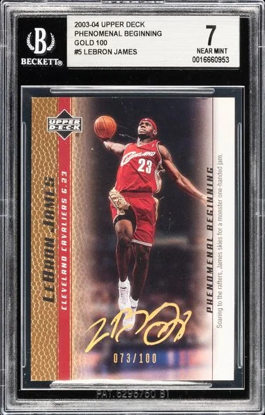 2004-05 Upper Deck LeBron James Phenomenal Beginning Gold 100 #5 card image
