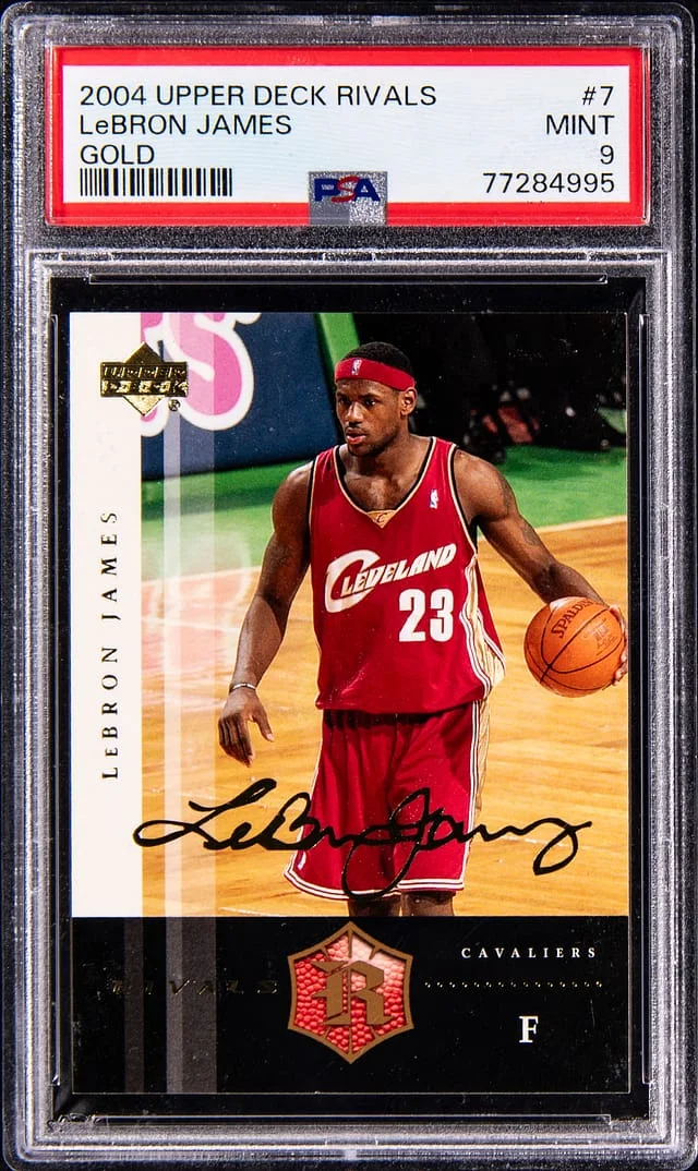 2004-05 Upper Deck LeBron James Rivals Gold #7 card image