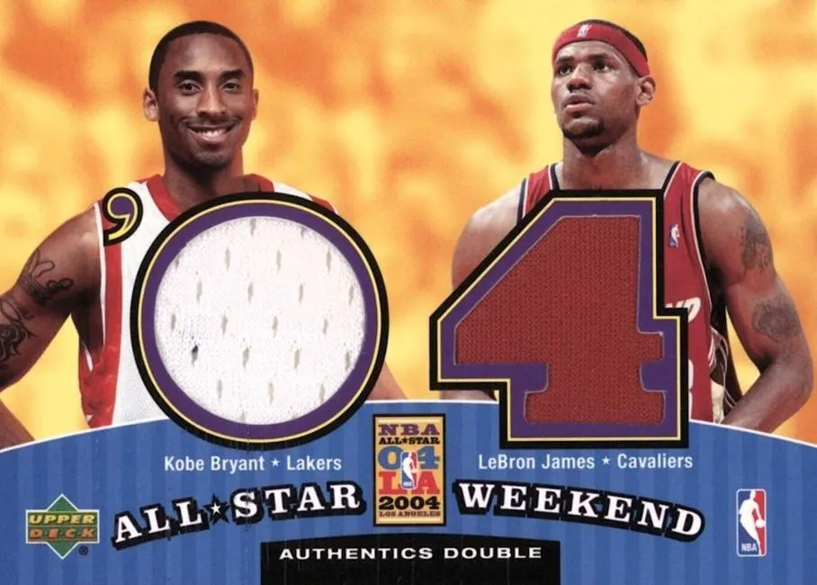 2004-05 Upper Deck Lebron James All-Star Weekend Authentics Double #ASW2-BJ card image