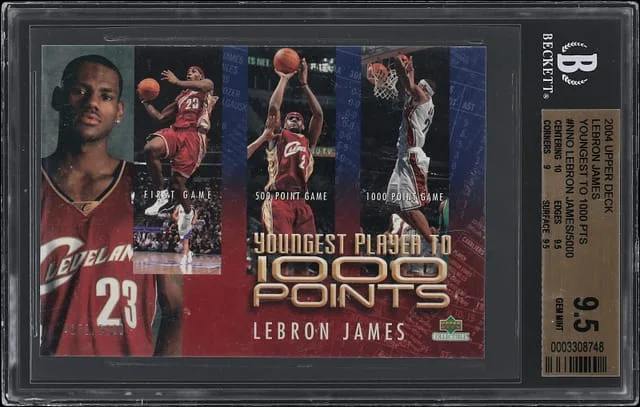 2004-05 Upper Deck LeBron James Youngest To 1000 PTS #NNO card image