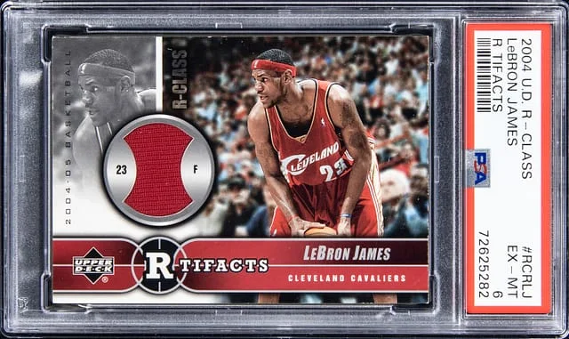 2004-05 Upper Deck LeBron James R-Class R-Tifacts #RCR-LJ card image