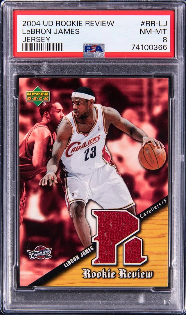 2004-05 Upper Deck LeBron James Review Jersey #RR-LJ card image