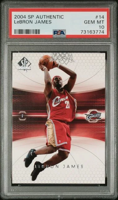 2004-05 Upper Deck SP Authentic Lebron James #14 card image