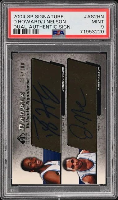 2004-05 Upper Deck SP Dwight Howard/Jameer Nelson Signature Dual Authentic Signature #AS2-HN card image