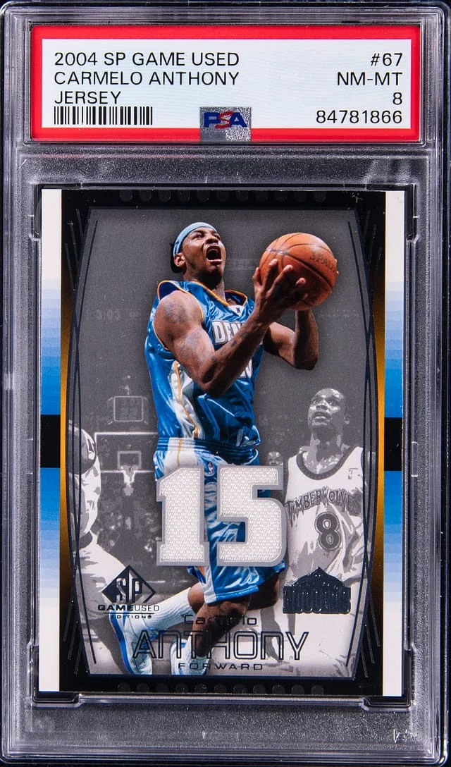 2004-05 Upper Deck SP Game Used Carmelo Anthony Jersey #67 card image