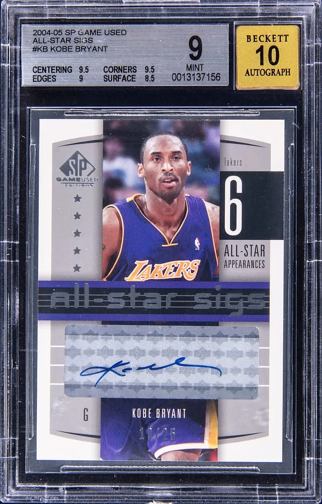 2004-05 Upper Deck SP Game Used Kobe Bryant All-Star Sigs #AS-KB card image
