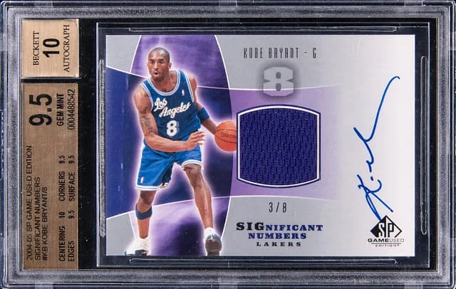 2004-05 Upper Deck SP Game Used Kobe Bryant Edition Significant Numbers #SN-KB card image