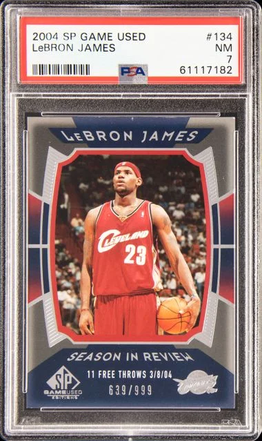 2004-05 Upper Deck SP Game Used LeBron James #134 card image