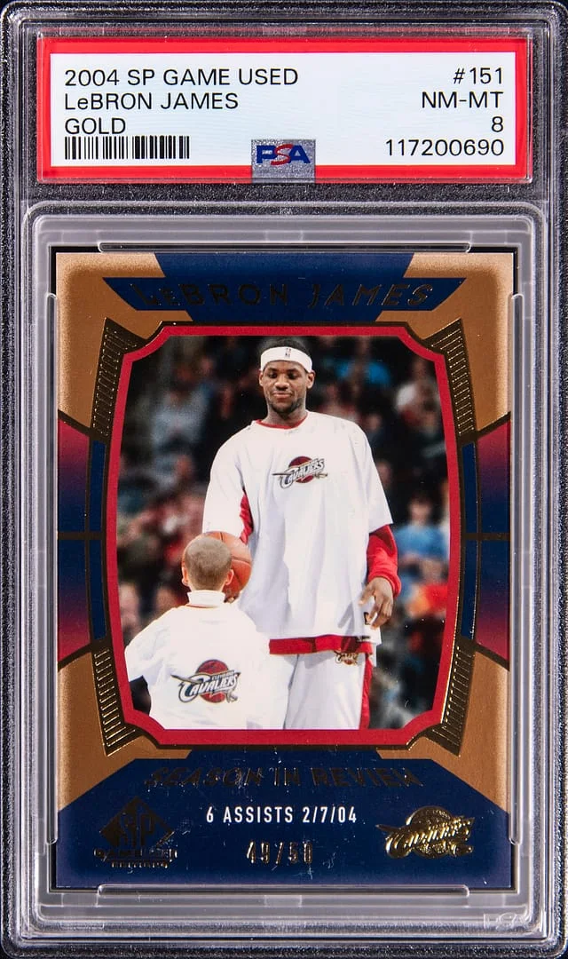2004-05 Upper Deck SP Game Used LeBron James Gold #151 card image