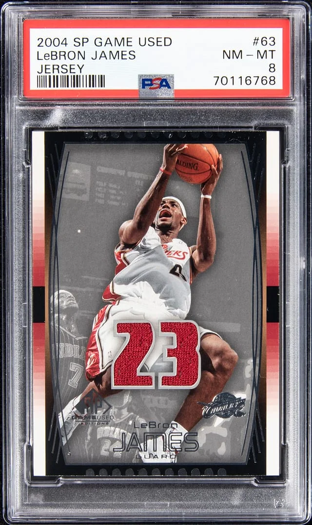 2004-05 Upper Deck SP Game Used LeBron James Jersey #63 card image