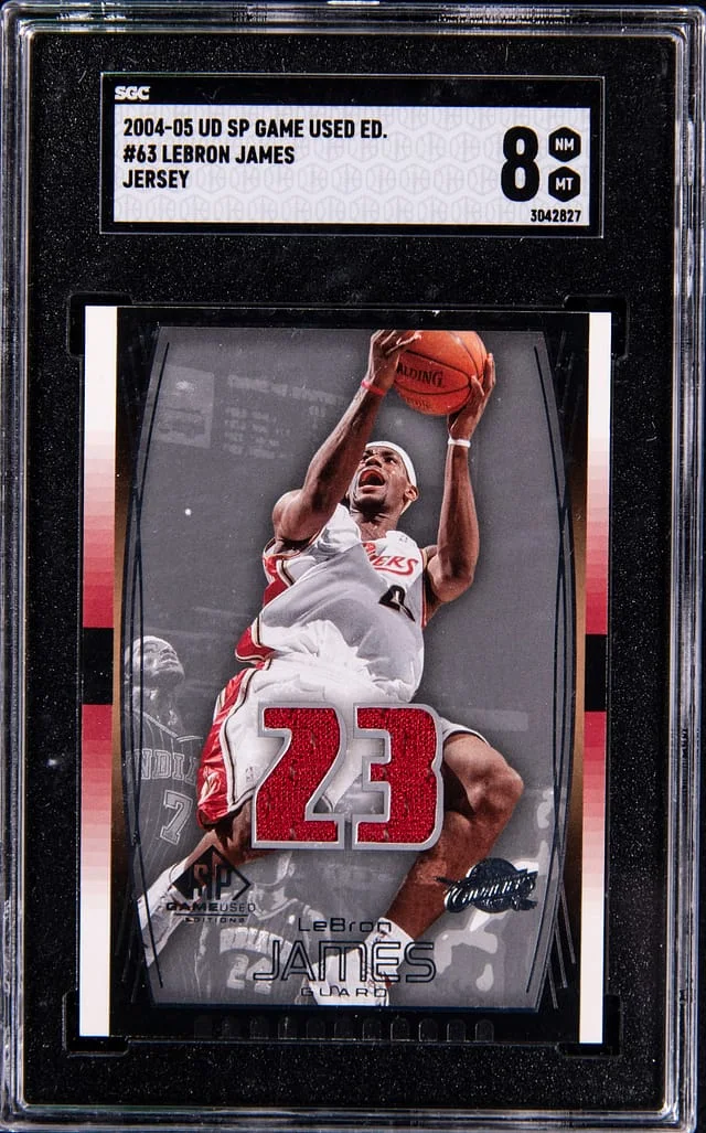 2004-05 Upper Deck SP Game Used LeBron James Game-Used Edition Jersey #63 card image